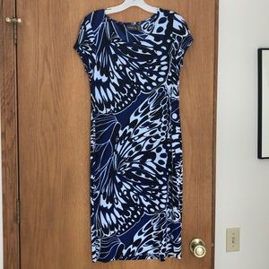 Chico’s butterfly body con dress